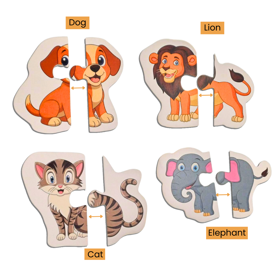 Animals 2 Piece Puzzle